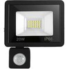 LED šviestuvas su judesio jutikliu 20W 6000K IP66