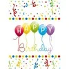 „Happy Birthday“ dovanų maišeliai, 6 vnt. pakuotėje