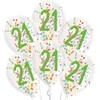 „Happy Birthday Droplets“ konfeti pripildyti balionai, 6 vnt. 11 colių (27,5 cm)