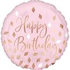 Happy Birthday Skaistalai f√≥lia lufi 43 cm