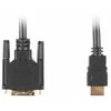 LANBERG CA-HDDV-10CC-0018-BK cable HDMI -> DVI-D 18+1 M/M Single Link. juodas 1.8m