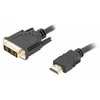 LANBERG CA-HDDV-10CC-0018-BK cable HDMI -> DVI-D 18+1 M/M Single Link. juodas 1.8m