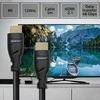 Qoltec 50353 HDMI v2.1 kabelis Itin didelės spartos 8K | 60Hz | 26AWG | AUKSAS | 5 m