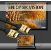 Qoltec Kabelis HDMI v2.1 Itin didelės spartos 8K | 60 Hz | 30AWG | AUKSAS | 1m