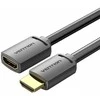 Vention HDMI-A kištukas su HDMI-A moterimi 4K HD PVC kabelis 3 m ventiliacijos AHCBI (juodas)