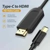 Kabelis USB Vention USB-C - HDMI 1 m Juodas (CGUBF)