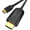 Kabelis USB Vention USB-C - HDMI 1 m Juodas (CGUBF)
