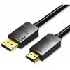 Vention DisplayPort į HDMI kabelis 3 m ventiliacijos HADBI (juodas)