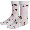 Hello Kitty baltos suaugusiųjų ilgos kojinės 36/43