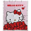 Hello Kitty kaspinėlio formos šerpų pledas 130x170cm