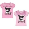 Hello Kitty Kuromi vaikiški trumpi marškinėliai, 3-8 metų