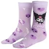 Hello Kitty Kuromi violetinės ilgos kojinės suaugusiems 36/43