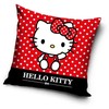 Hello Kitty raudonas aksominis pagalvės užvalkalas 40x40 cm