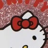 Hello Kitty rožinis blizgučių plaukų šepetys 13 cm