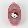 Hello Kitty rožinis blizgučių plaukų šepetys 13 cm