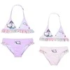 Hello Kitty undinėlės formos vaikiškas maudymosi kostiumėlis, bikinis 3-8 metų