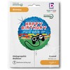 Holografinis folijos balionas „Happy Birthday Controller“, 46 cm