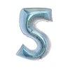 GoDan Balon foliowy B_C Cyfra5 hologr sreb CH-BHS5 44789