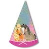 „Horses Pretty Pony“ vakarėlių kepuraitės, kūgio formos, 8 vnt.