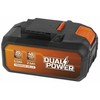 POWERPLUS 2x20v 2,5Ah baterija, skirta 40V arba 5Ah įrankiui su 20V Dual Power Powdp9037 įrankiu – suderinama su 40V ir 20V įrankiais