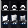 Įkroviklis - blizgus laidas su magnetiniais antgaliais (Micro USB, C tipo, iPhone Lightning)