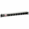 Equip Steckdosenleiste 19(1HE)8fach Schukon. 1.8m Alu Sch