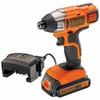 Black &amp; Decker Juodas &amp; Decker Smūginis gręžtuvas-suktuvas Juodas &amp; Decker BDCIM18D1A-QW; 18 V; 1x2,0 Ah akum.