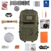 Išgyvenimo kuprinė 36 l su įranga – ​​Brytzky Tactical Polygon Olive V2 | 72 val. krepšys | Evakuacijos krepšys | Bug Out krepšys