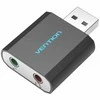 „Vention“ USB išorinė garso plokštė, juodas metalinis tipas