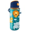„Jungle Jungle“, gyvūnų skonio aliuminio butelis su karabinu, 600 ml