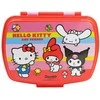 Juokinga plastikinė sumuštinių dėžutė „Hello Kitty“ ir draugai