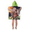Poncho vaikams 50x115 Park Jurajski dinozaury 7615 ręcznik su kapturem dziecięce Jurassic World Park