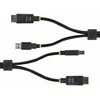 Kabelis StarTech .com 10ft (3m) DisplayPort ir USB 5Gbps KVM kabelis, 4K 60Hz, DP 1.2 ir USB kombinuotas kabelis KVM komutatoriams, 3.1 m, USB, USB, HDMI, Juodas, DisplayPort + USB 3.2 Gen 1 Type-A