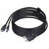 „StarTech.com“ 10 pėdų (3 m) HDMI ir USB 5 Gbps KVM kabelis, 4K 60 Hz, HDMI 2.0 ir USB kombinuotas kabelis KVM komutatoriams, 3,1 m, USB, USB, HDMI, Juodas, HDMI + USB 3.2 Gen 1 Type-A