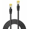 Tinklo Kabelis - LINDY RJ-45 S/FTP LSZH Tinklo Kabelis, Cat.6A Jungtis, Cat.7 Raw, 1 m, Juodas, 10 vnt.