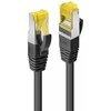 Tinklo Kabelis - LINDY RJ-45 S/FTP LSZH Tinklo Kabelis, Cat.6A Jungtis, Cat.7 Raw, 2 m, Juodas, 10 vnt.