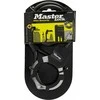 Masterlock MASTER LOCK Antrankių tipo trosinė spyna su vinilo apvalkalu ir 4 raktais (Dydis: Juoda)
