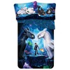 Patalynė bawełniana 140x200 Smok Jak uwolnić Smoka Dragons 6007
