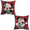 Kalėdinė dekoratyvinė pagalvėlė Disney Minnie Mickey 35x35 cm