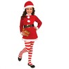 GoDan Rinkinys Santa Girl Role-Play (kepurė, suknelė, diržas, kojinės), dydis 7-9 metai