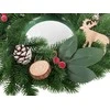 Kalėdinis LED vainikas su dekoracijomis, 20 cm