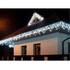 Kalėdinės girliandos užuolaida, 300 LED, šalta, IP44