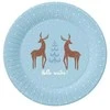 Kalėdinės popierinės lėkštės „Labas, žiema!“, 6 vnt., 18 cm