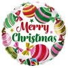 GoDan Balon foliowy 18" QL RND Christm.Ornam_Stars 50149