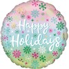 Kalėdinis folijos balionas „Happy Holiday“, 43 cm