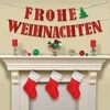 Kalėdinis Frohe Weihnachten popierinis ženklas 365 cm