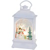 Kalėdinis LED žibintas su vitražu, 14x7x4 cm