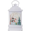 Kalėdinis LED žibintas su vitražu, 14x7x4 cm