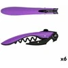 Kamščiatraukis Koala High Tech Metalinis 11,5 x 1,8 x 2,9 cm Violetinė (6 vnt.)