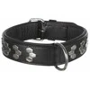 TRIXIE Active antkaklis su met. apdaila, oda M 38-45cm/40mm, juodas